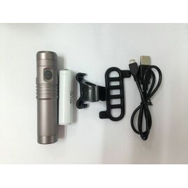 Фонарь велосипедный Green Cycle, со сменным аккумулятором 18650 (2400mAh), GLT-337, изображение  - НаВелосипеде.рф