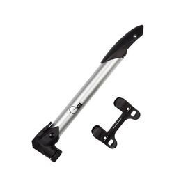 Мининасос Green Cycle GPM-219 алюминиевый, presta+schrader, 120psi, серебро, PUM-84-33, изображение  - НаВелосипеде.рф