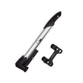 Мининасос Green Cycle GPM-291 алюминиевый с манометром, presta+schreder, 120psi, серебро, PUM-28-96, изображение  - НаВелосипеде.рф