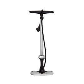 Насос напольный Green Cycle GPF-395P с манометром, под два типа клапана AV+FV, серебристый, PUM-32-35, изображение  - НаВелосипеде.рф