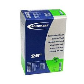 Велокамера Schwalbe AV12, 26"-27,5"х1 1/4-1.65, 32/47-571/597, Schraeder, 10423340, изображение  - НаВелосипеде.рф