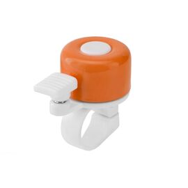 Звонок 11P-04, алюминий/пластик, бело-оранжевый, ST (210218), изображение  - НаВелосипеде.рф