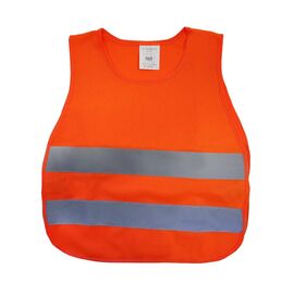 Светоотражающий защитный жилет детский, 450*400, оранжевый, TS-C-04 orange, изображение  - НаВелосипеде.рф