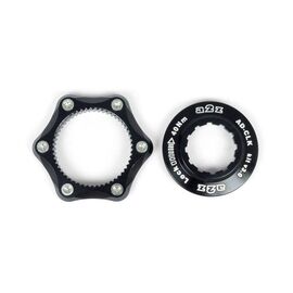 Адаптер A2Z, Center Lock - 6 болтов, замок QR, черный, AD-CLK kit-1, изображение  - НаВелосипеде.рф