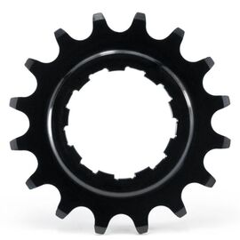 Звезда задняя велосипедная Garbaruk single speed, 14T, алюминий, черный, 4820000011419, изображение  - НаВелосипеде.рф