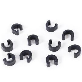 Крепежи для рубашки/гидролинии TBC Cable Clip black (черный), 10 штук=комплект, 93.9900, изображение  - НаВелосипеде.рф