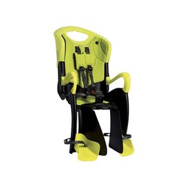 Детское велокресло BELLELLI Tiger Clamp Hi-Viz, на багажник, черно-салатовый, до 22 кг, 01TGTM00027, изображение  - НаВелосипеде.рф
