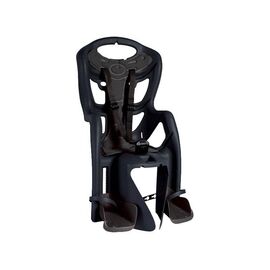 Детское велокресло BELLELLI Pepe Clamp, на багажник, чёрное, до 22кг, 01PPM00000, изображение  - НаВелосипеде.рф