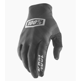 Велоперчатки 100% Celium 2 Glove Black/Silver, 10009-057-12, Вариант УТ-00152428: Размер: L, изображение  - НаВелосипеде.рф