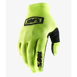 Велоперчатки 100% Celium 2 Glove Fluo Yellow/Black, 10009-014-12, Вариант УТ-00152431: Размер: L, изображение  - НаВелосипеде.рф