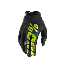 Велоперчатки подростковые 100% ITrack Youth Glove Camo, 10015-064-06, Вариант УТ-00152448: Размер: L, изображение  - НаВелосипеде.рф