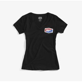 Велофутболка женская 100% Official Women Tee-Shirt Black, 28017-001-11, Вариант УТ-00152419: Размер: M, изображение  - НаВелосипеде.рф