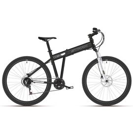 Складной велосипед Stark Cobra 27.2 D 27,5" 2019, Вариант УТ-00130089: Рама: 18'' (Рост: 1,67 — 1,78 м), Цвет: черно-белый, изображение  - НаВелосипеде.рф