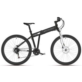 Складной велосипед Stark Cobra 27.3 HD 27,5" 2019, Вариант УТ-00130090: Рама: 18'' (Рост: 1,67 — 1,78 м), Цвет: черно-белый, изображение  - НаВелосипеде.рф