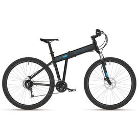 Складной велосипед Stark Cobra 29.2 D 29" 2019, Вариант УТ-00130092: Рама: 18'' (Рост: 1,67 — 1,78 м), Цвет: черно-голубой , изображение  - НаВелосипеде.рф