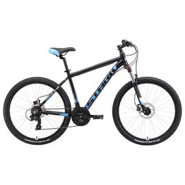Горный велосипед Stark Indy 26.2 HD 26" 2019, Вариант УТ-00130267: Рама: 16" (Рост: 1,50 — 1,65 м), Цвет: чёрный/синий/голубой, изображение  - НаВелосипеде.рф