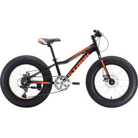 Детский велосипед Stark Rocket Fat 20.1 D 20" 2018, Вариант УТ-00130232: Рост: 1,15 — 1,28 м, Цвет: чёрный/оранжевый, изображение  - НаВелосипеде.рф