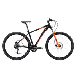 Горный велосипед Stark Router 29.4 HD 29" 2019, Вариант УТ-00130307: Рама: 18'' (Рост: 1,67 — 1,78 м), Цвет: чёрный/оранжевый/серый, изображение  - НаВелосипеде.рф