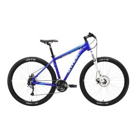 Горный велосипед Stark Tactic 29.5 HD 29" 2018, Вариант УТ-00130241: Рама: 18'' (Рост: 1,67 — 1,78 м), Цвет: тёмно-синий/белый/голубой, изображение  - НаВелосипеде.рф