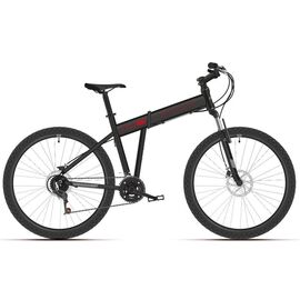 Складной велосипед Stark Cobra 26.2 D 26" 2019, Вариант УТ-00133391: Рама: 18" (Рост: 165-180 см), Цвет: чёрный/красный/серый, изображение  - НаВелосипеде.рф