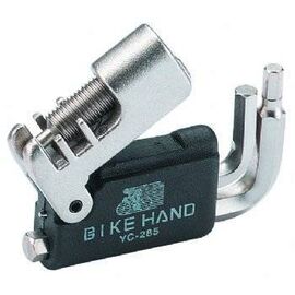 Мультитул BIKE HAND, шестигранники 4/5/6 мм, выжимка цепи, отвертка, YC-285, изображение  - НаВелосипеде.рф