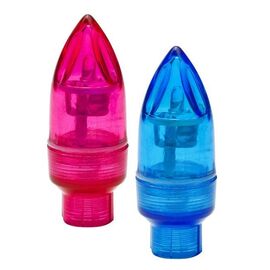 Колпачки на ниппель JING YI, светодиодные, в форме пули, красный+синий, 2 штуки, JY-505, изображение  - НаВелосипеде.рф