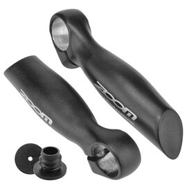 Рога на руль Zoom MT-35A HL, под диаметр руля 22,2 мм, кованый алюминий, чёрные, ST (440014), изображение  - НаВелосипеде.рф
