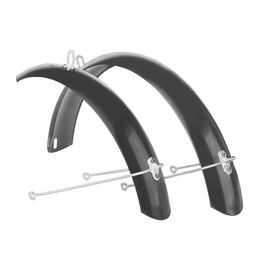Велокрылья STELS, 16", комплект, полноразмерные, для детских велосипедов, сталь, черный, ST (610102), изображение  - НаВелосипеде.рф