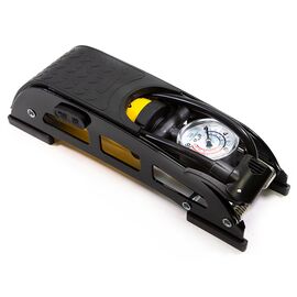 Насос велосипедный Bee Pump, ножной, с манометром, однобалонный, алюминий, широкая помпа, FP0908, изображение  - НаВелосипеде.рф