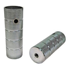 Пеги под ось TBS с резьбой 3/8", 110 мм, стальные, серебристые, HS-06, изображение  - НаВелосипеде.рф