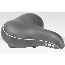 Седло STELS VL-8111E Velo, широкое, 270x206 мм, черный, ST (470122), изображение  - НаВелосипеде.рф