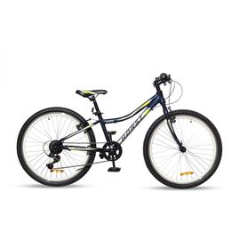 Подростковый велосипед HORST Sonne 24" 2019, Вариант УТ-00153088: Рост: 125 - 150 см, Цвет: черно-серебристо-салатовый, изображение  - НаВелосипеде.рф
