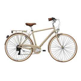 Городской велосипед ADRIATICA Vintage RETRO Man 28" 2019, Вариант УТ-00130556: Рама: 18" (Рост: 165-178 см), Цвет: "молочный", изображение  - НаВелосипеде.рф