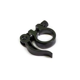 Хомут подседельный TRIX, с эксцентриком,  ø 28.6 мм, алюминий, черный, JB-KC010 (black) 28.6, изображение  - НаВелосипеде.рф