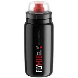 Фляга Elite Fly MTB, 550 мл, черный, защитный колпачок, EL0160499, изображение  - НаВелосипеде.рф