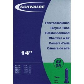 Велокамера Schwalbe AV2A, 14"х1.75-2.35, 47/60-254, Schraeder, 10407510, изображение  - НаВелосипеде.рф