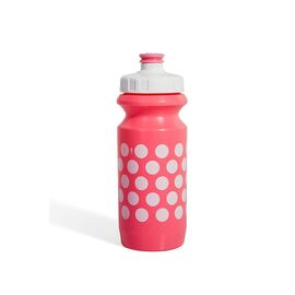 Фляга велосипедная Green Cycle Polka Dot, 0.6 л, большой клапан, LDPE, светло-розовый/белый, GBT-512M, изображение  - НаВелосипеде.рф