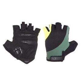 Велоперчатки Green Cycle Pillow, черный/зеленый/желтый, CLO-51-64, Вариант УТ-00133525: Размер: L, изображение  - НаВелосипеде.рф