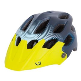 Велошлем Green Cycle Slash, синий-голубой-желтый матовый, 2019, HEL-47-54, Вариант УТ-00128537: Размер: 54-58 см, изображение  - НаВелосипеде.рф