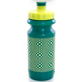 Фляга велосипедная Green Cycle DOT, 0.6 л, с большим соском, green nipple/yellow cap/green bottle, 101787879584, изображение  - НаВелосипеде.рф