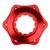 Адаптер ALHONGA HJ-ADR02, втулка Center Lock/ ротор 6 болтов, красный, HJ-ADR02-RD, изображение  - НаВелосипеде.рф