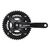 Система шатунов велосипедная SHIMANO TY501, 175мм, для 2x7/8ск, квадрат, 46/30,  EFCTY5012E60XL, изображение  - НаВелосипеде.рф