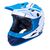 Шлем KALI Full Face DH/BMX KALI Zoka YOUTH, 6 отверстий, Mat Wht/Blu/Nvy (белый-синий-голубой), ABS, 02-10620142, Вариант УТ-00188867: Размер: Y/M (Обхват головы: 50-51 см), изображение  - НаВелосипеде.рф