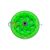 Колесо для самоката ПВХ с 2 подшипниками ABEC-7, d - 116мм, зеленое, SC 01-1 GR, изображение 2 - НаВелосипеде.рф