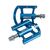 Педали велосипедные 4BIKE K325, материал CNC алюминий, размер платформы 110х81х10,5 мм, синие, ARV-K325BLU, изображение  - НаВелосипеде.рф