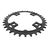 Звезда велосипедная SunRace Chainring CRMX0W, передняя, Narrow Wide, 1x11-speed, 36T, BCD 96, черный, A236068, изображение 3 - НаВелосипеде.рф