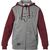 Толстовка велосипедная FOX Destrakt Zip Fleece, Grey/Red, Вариант УТ-00229983: Размер: L, изображение  - НаВелосипеде.рф