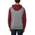 Толстовка велосипедная FOX Destrakt Zip Fleece, Grey/Red, Вариант УТ-00229983: Размер: L, изображение 4 - НаВелосипеде.рф