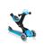 Самокат Globber GO UP DELUXE PLAY LIGHT, детский, трансформер, складной, светящиеся колеса, голубой, 648-101, изображение 2 - НаВелосипеде.рф