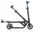 Самокат Globber ONE NL 205 DELUXE, складной, двухколесный, ручной тормоз, до 100 кг, черно-синий, 478-101, изображение 2 - НаВелосипеде.рф